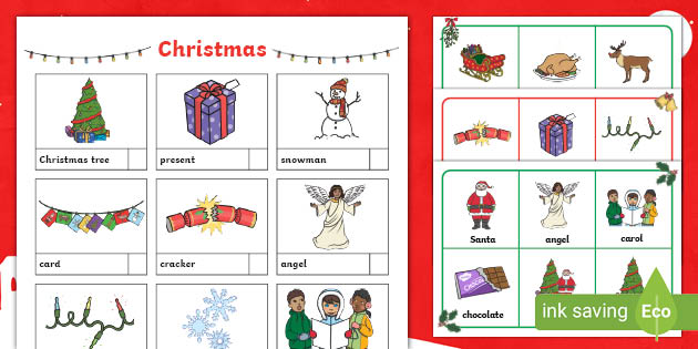 16 free christmas bingo cards