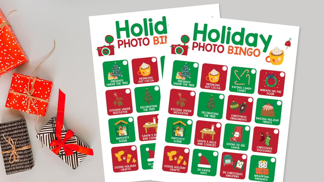 Christmas Bingo Printable Photo Challenge Story - Saving Dollars ...