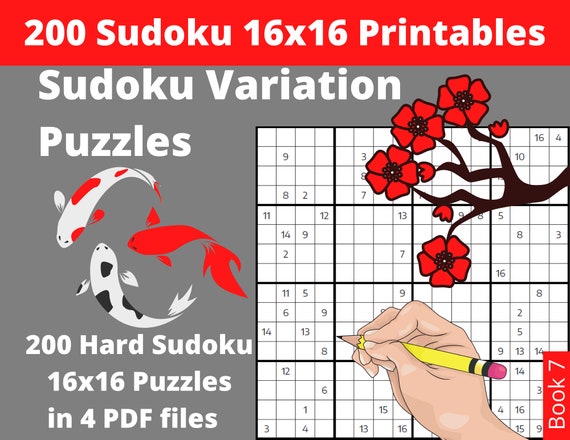 16x16 sudoku printable