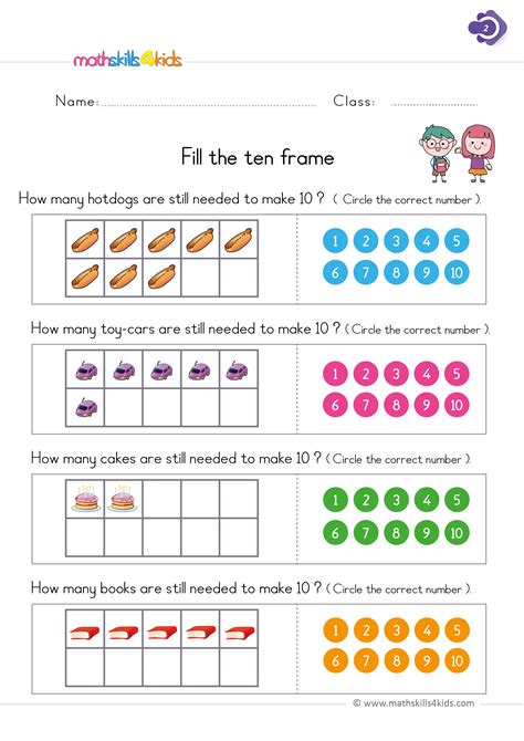 Math Work Sheet For 1St Grade