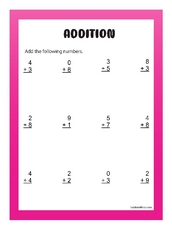 1st Grade Math Worksheets