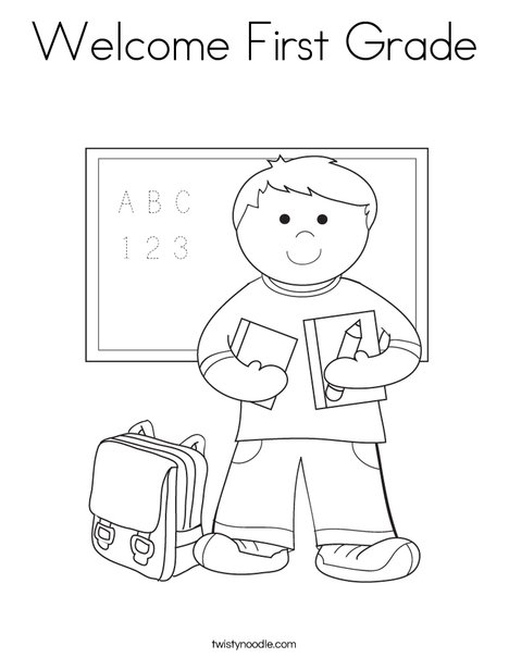 1st grade coloring pages