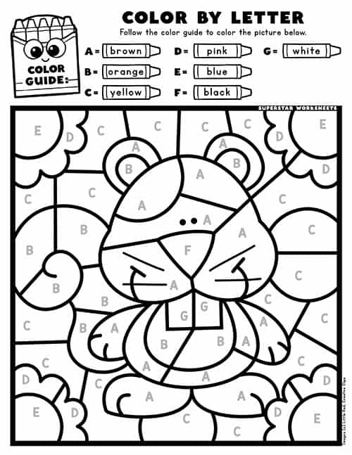 Fall Color By Number -Worksheets Library