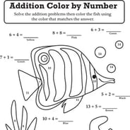 Printable 1st Grade Math Coloring Worksheets 