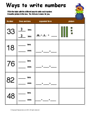 Grade 1 | Free Common Core Math Worksheets | Biglearners