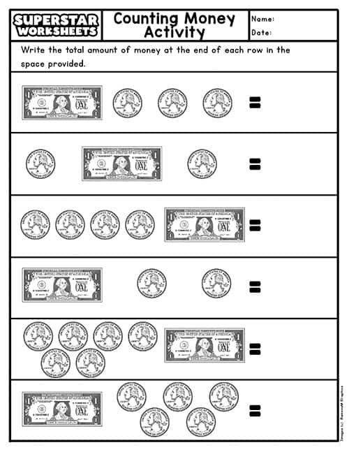 1st Grade Money Worksheets Math Monks Worksheets Library