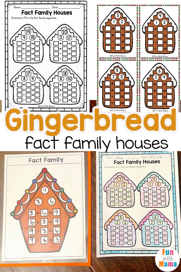 Gingerbread Fact Family - Fun with Mama