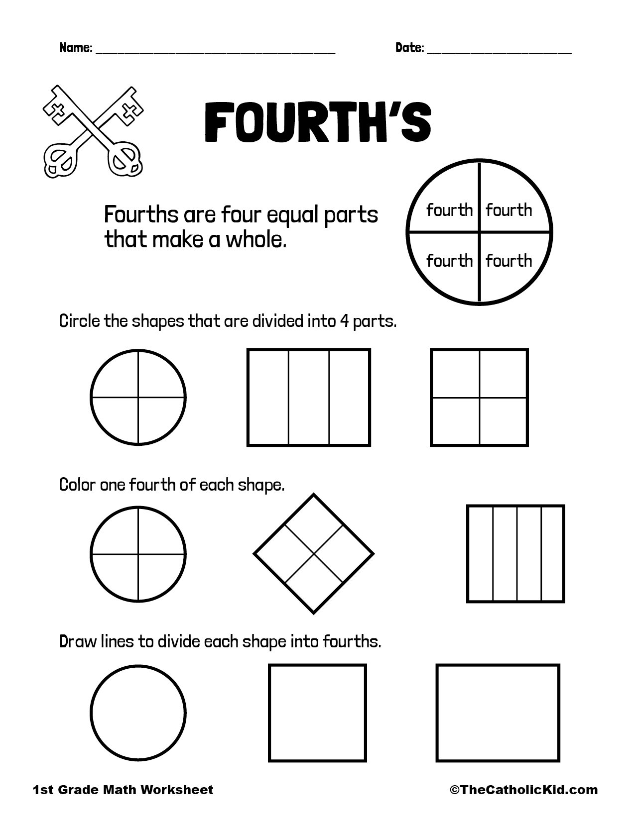 1st grade fractions