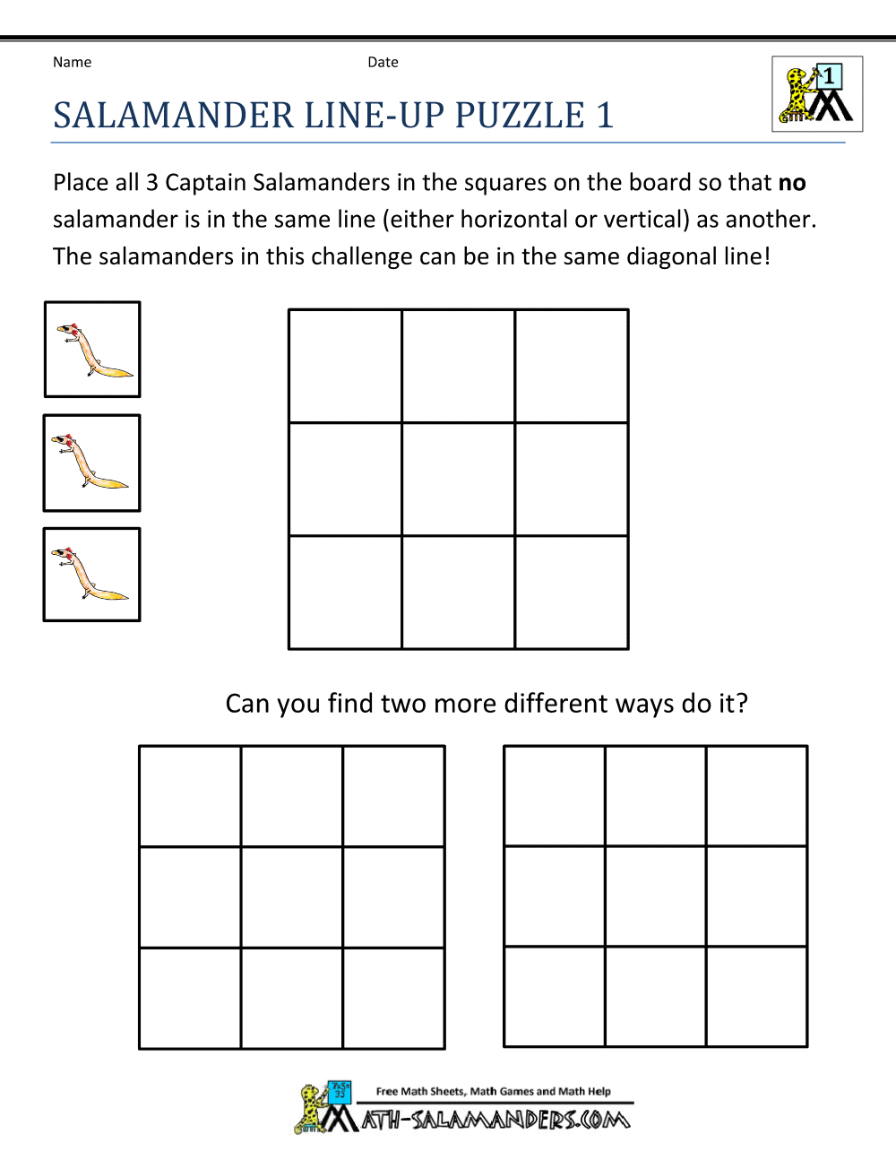 Math Puzzles for 1st Grade