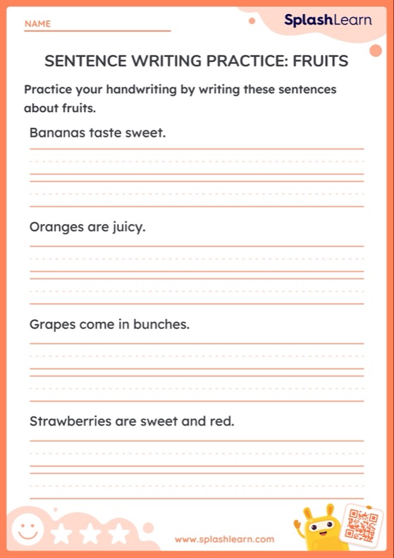1st grade handwriting sheets