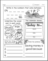 First Grade Worksheets Youd Want to Print | edHelper.com
