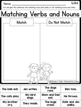 1st Grade Language Worksheets - Elementary Nest