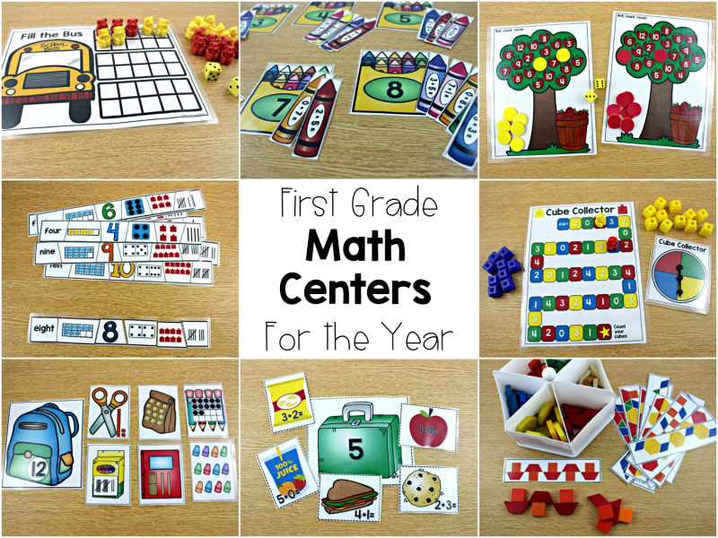 Math Centers For First Grade - Tunstalls Teaching