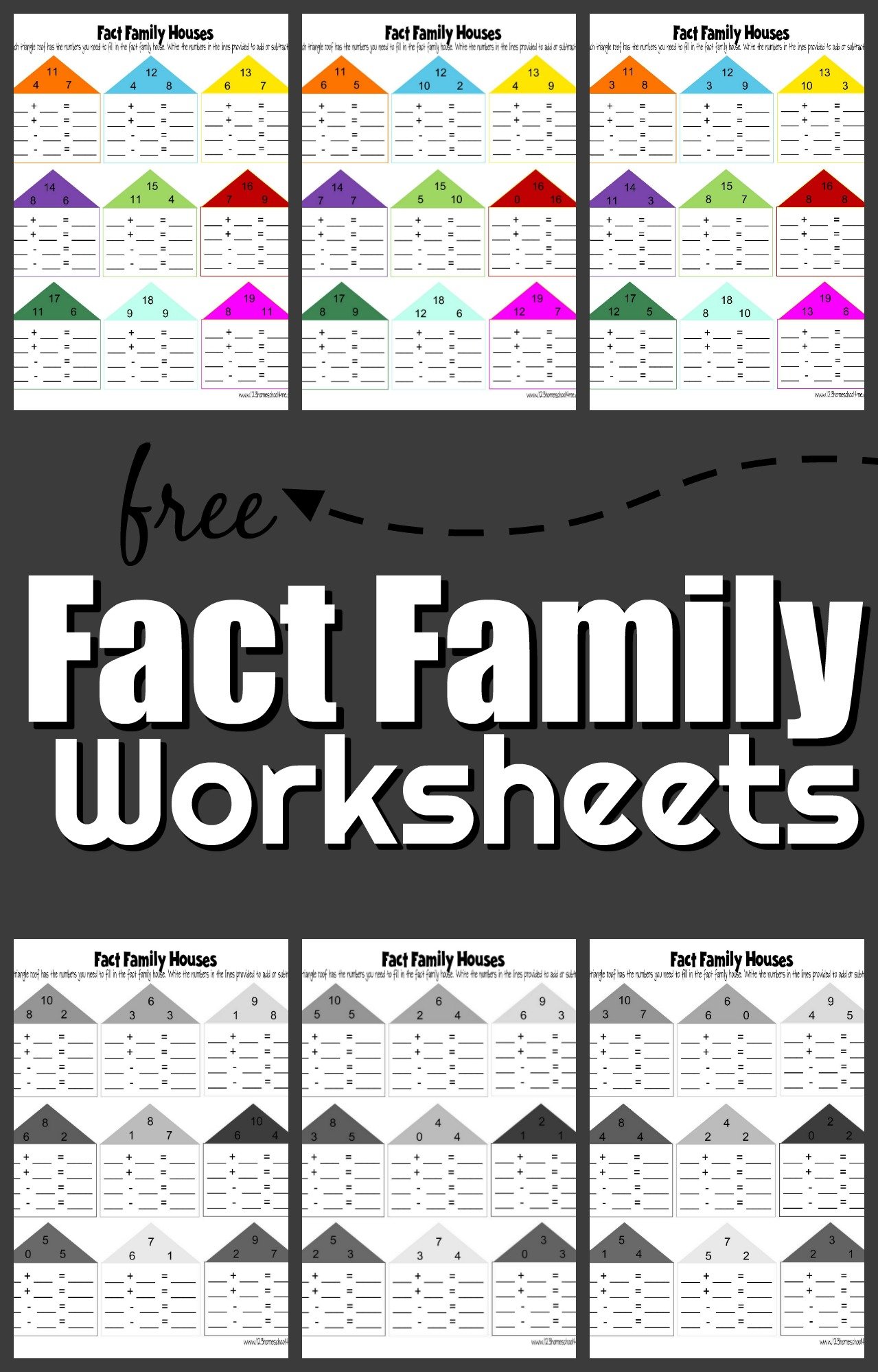 1st grade math fact family