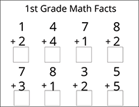 Free 1st Grade Math Problems | Math Pyramid - Worksheets Library