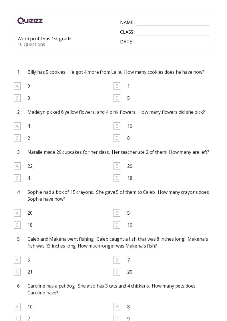 50+ Time Word Problems worksheets for 1st Grade on Quizizz | Free ...