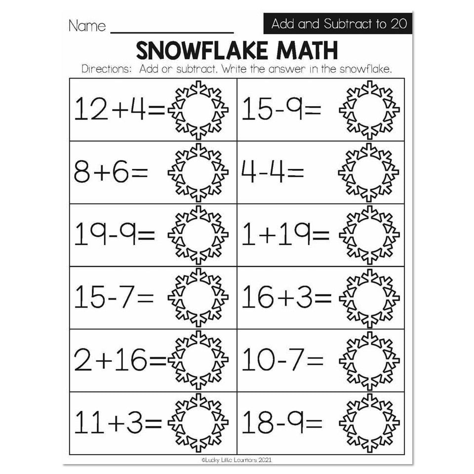 1st grade math worksheet adding
