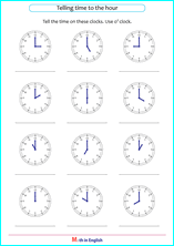 Grade 1 Whole and half hour time mesurement math school worksheets ...