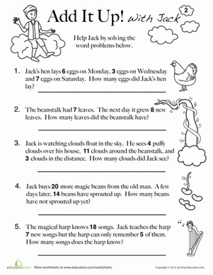 Jack and the Beanstalk Math | Interactive Worksheet 
