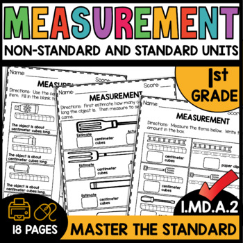 1st grade measurement worksheet