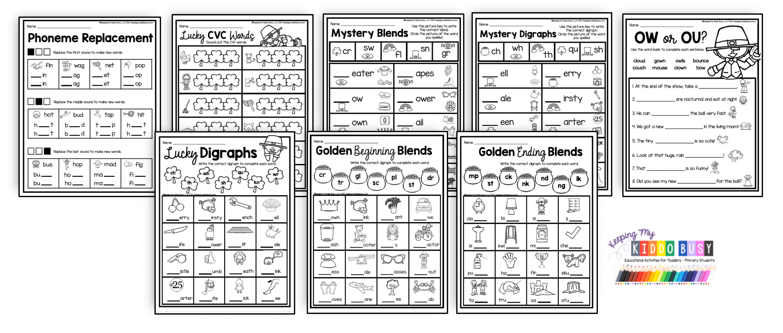 1st grade phonics worksheet free