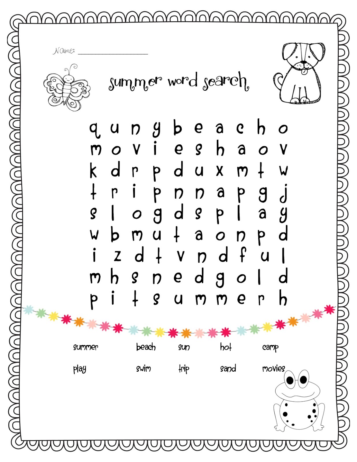 1st Grade Word Search Best Coloring Pages For Kids, 47% OFF
