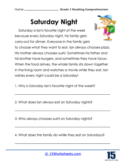 1st grade reading comprehension assessment