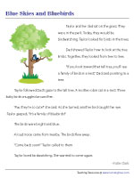 Reading Comprehension Worksheets for Grade 1