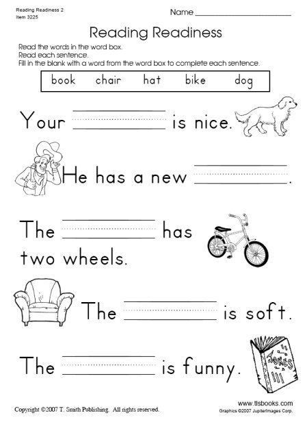1st grade reading worksheet free