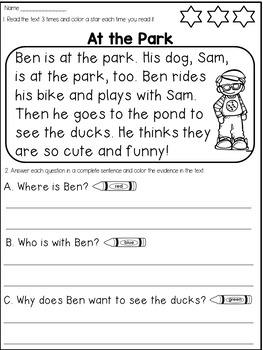 Free Reading Comprehension Passages and Questions by Danas Wonderland