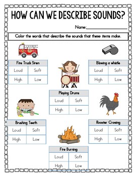 1st grade science worksheet pdf