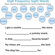 1st Grade Sight Words Worksheets &  Free Printables 