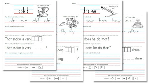 First Grade Sight Word Sentences - Confessions of a Homeschooler