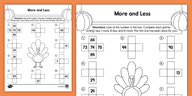 Thanksgiving worksheets | Worsheets library