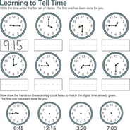 1st grade time worksheet