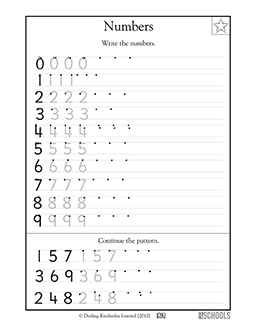 1st grade tracing worksheet