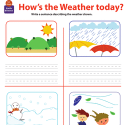 1st grade weather worksheet
