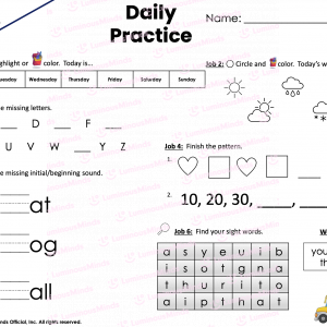 1st grade worksheet reading