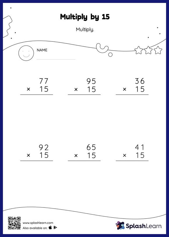 2 by 2 digit multiplication worksheet