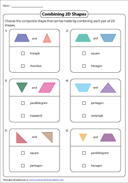 2 d shapes worksheet