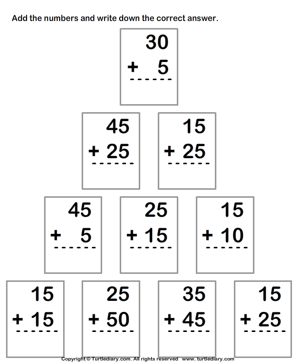 2 digit addition worksheet for grade 2