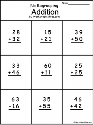 2 digit addition worksheet with regrouping