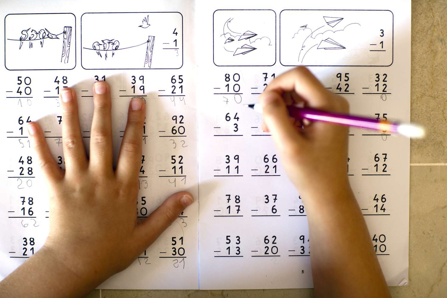 2 digit borrowing worksheet