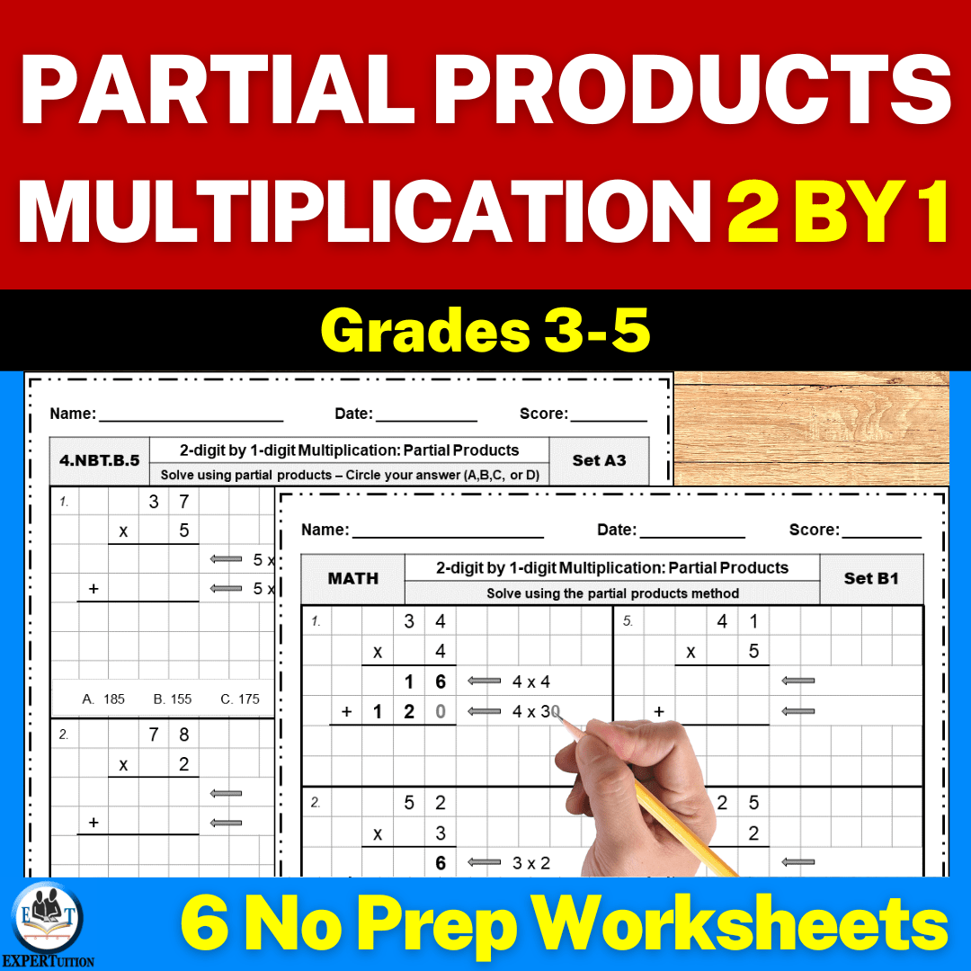 2 digit by 1 digit multiplication worksheet