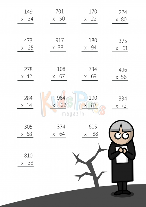 2 digit by 3 digit multiplication worksheet