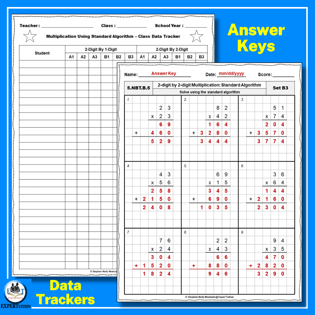 2 digit multiplication worksheet grade