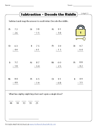 2-Digit Subtraction Worksheets | Subtraction within 100