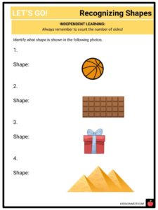 Geometry: Recognizing Shapes CCSS 2.G.1 Facts &  Worksheets For Kids