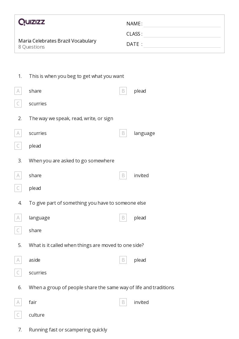 50+ Language and Vocabulary worksheets for 2nd Grade on Quizizz ...