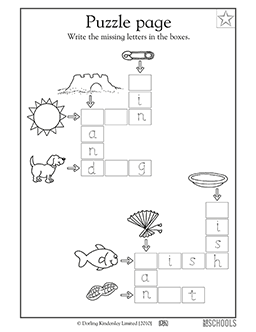 Puzzle page #2 | 1st grade, Kindergarten, Preschool Reading ...